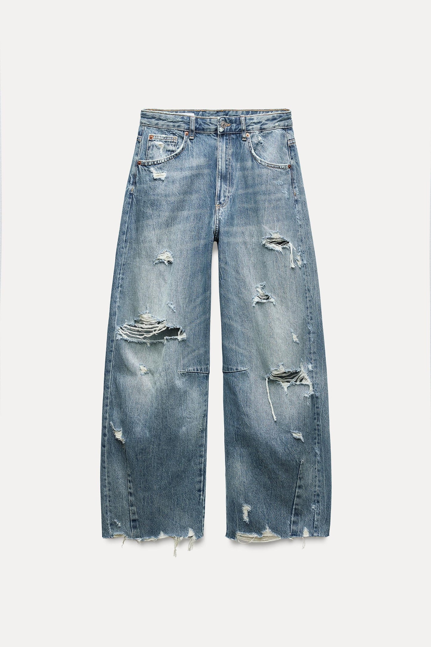 Za-ra ripped unisex baggy Jeans