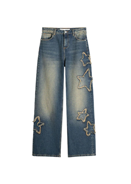 Alc-ot unisex baggy Jeans with patch details